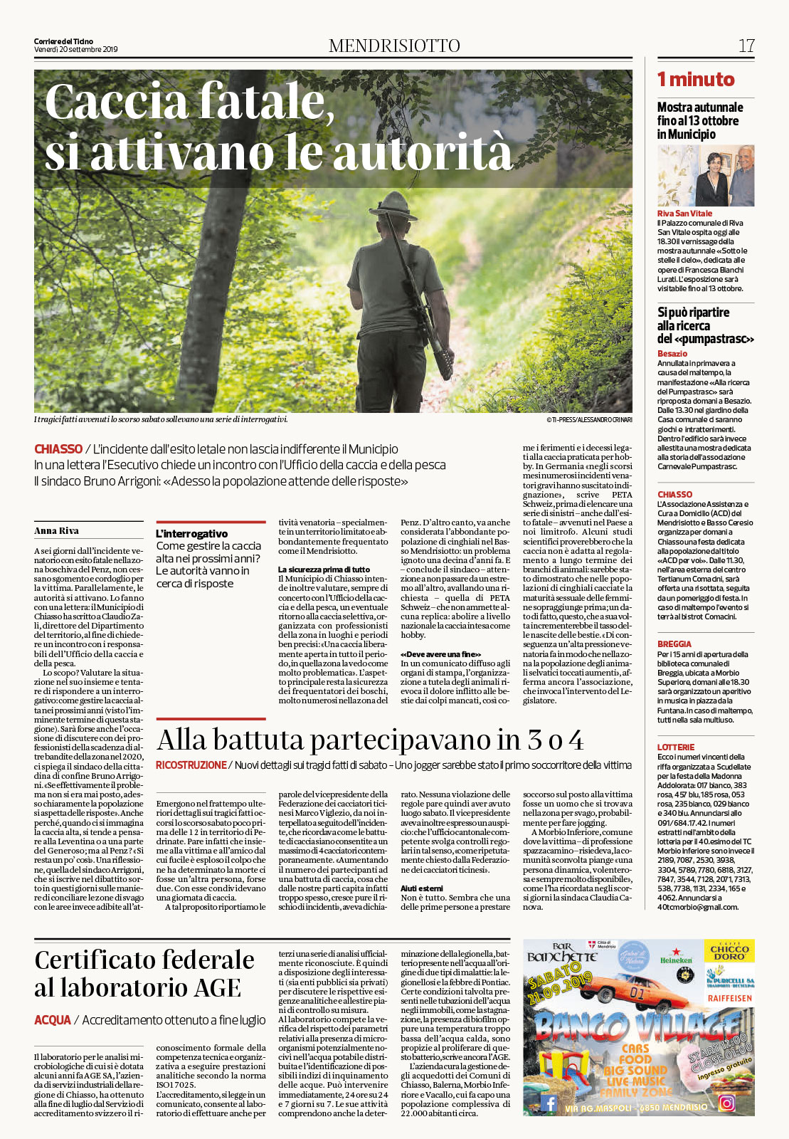 ©Davide Viganò Corriere del ticino Mendrisotto