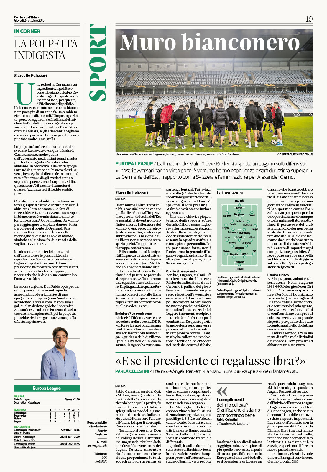 ©Davide Viganò Corriere del ticino Sport